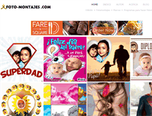 Tablet Screenshot of foto-montajes.com